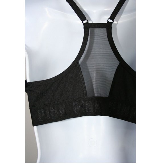 NEW Victoria’s Secret Pink Women’s Size XL Lightly Lined Wireless Bra in Black - Picture 3 of 9